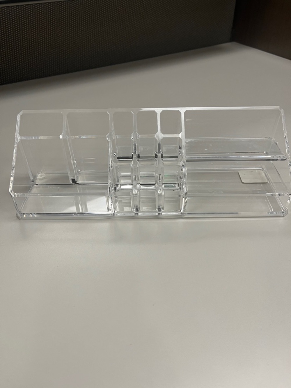 The Container Store Clear Acrylic Makeup & Desk Organizer - Transparent